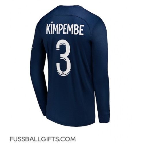 Paris Saint-Germain Presnel Kimpembe #3 Fußballbekleidung Heimtrikot 2022-23 Langarm